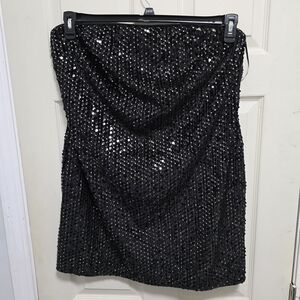 Forever 21 Black Sequin Mini Dress